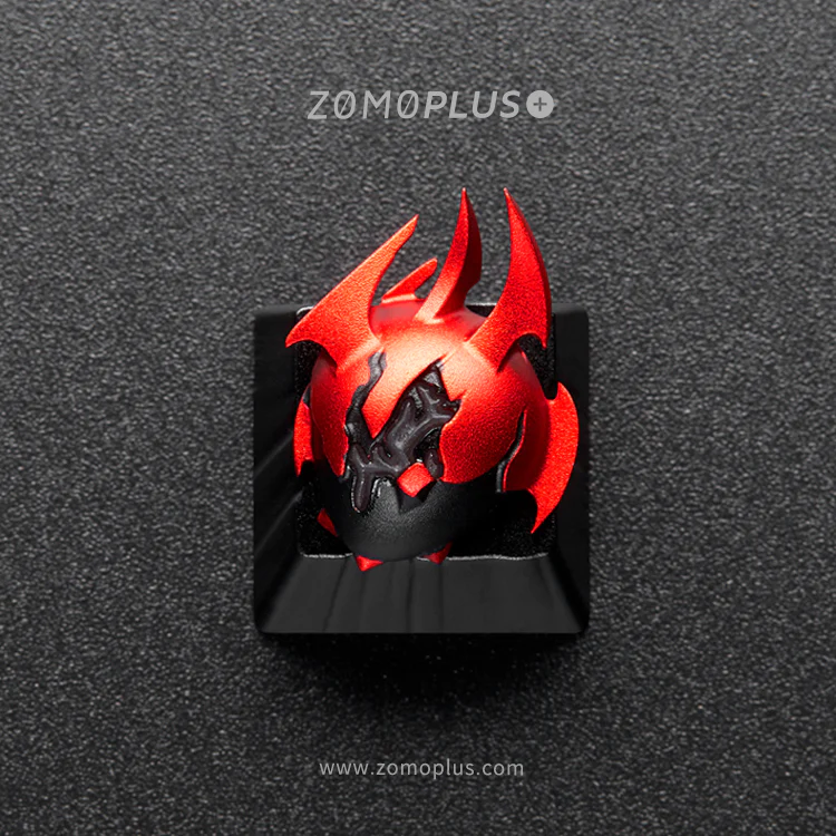 DOTA2 HEART OF TARRASQUE ALUMINUM ARTISAN KEYCAP red