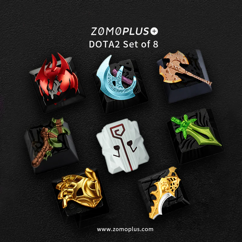 DOTA2 SERIES ALUMINUM ARTISAN KEYCAP SET OF 8 SET OF 8