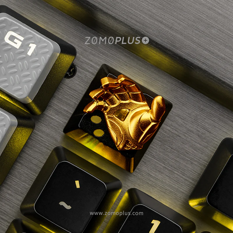 DOTA2 HAND OF MIDIAS ALUMINUM MAGNETIC ARTISAN KEY gold