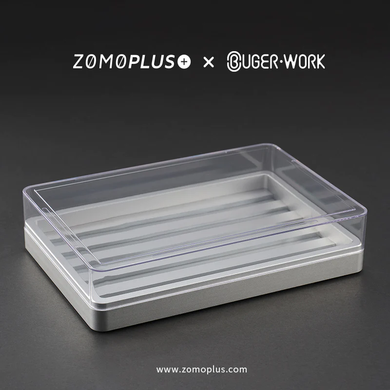 ZOMOPLUS X BUGER WORK METAL KEYCAP BOX Basic Edition   Anodized Silver