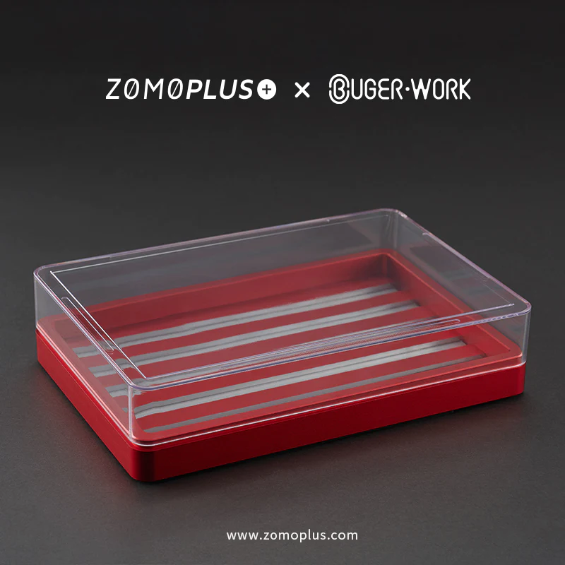 ZOMOPLUS X BUGER WORK METAL KEYCAP BOX Basic Edition   Anodized Red