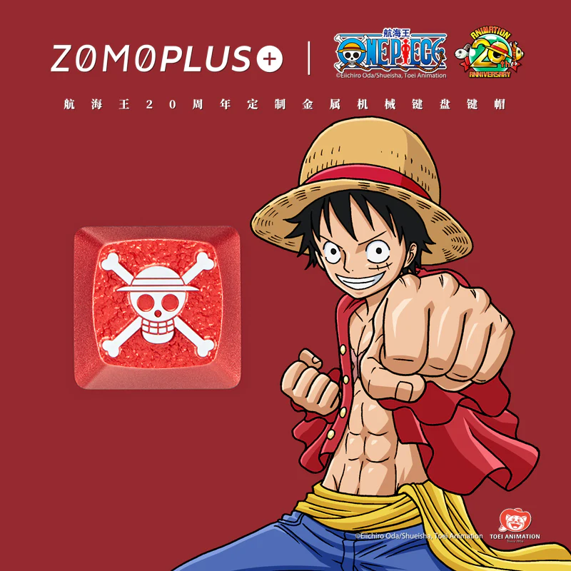 LUFFY ALUMINUM ARTISAN KEYCAP LUFFY ALUMINUM ARTISAN KEYCAP